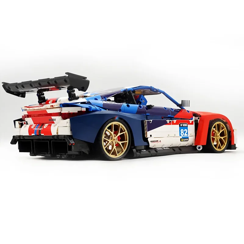 В НАЛИЧИИ JD040 MOC Технический 1:8 Супер спортивный автомобиль M4 Строительный блок