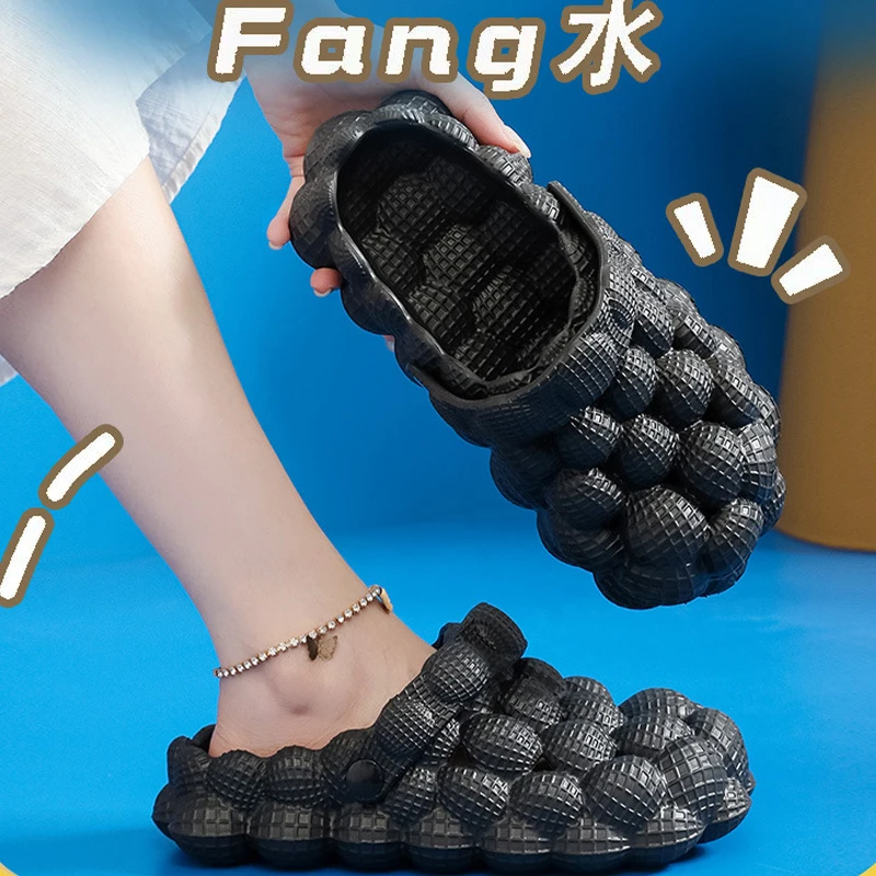 Comwarm Women Clogs Slippers Cute Bubble Ball Sandals Summer Indoor Massage EVA Slides Outdoor Closed Toe Anti-Slip Fashion Shoe