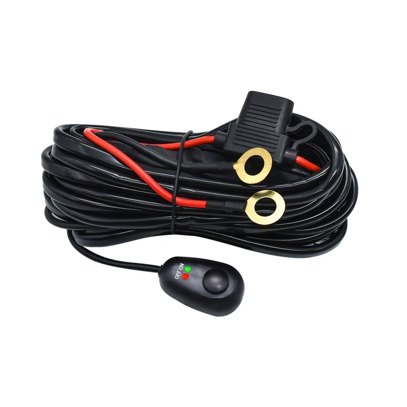 

480W 14AWG 12V 40A Car Components Auto Kit Wiring Harness Relay Loom Cable Kit For Offroad LED Work Lamp (1 Control 1 Light)