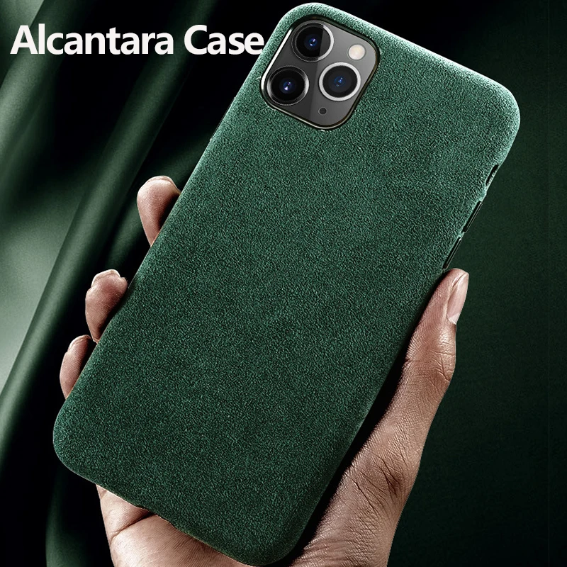 

Italian Alcantara Phone Case for Apple iPhone 13 Pro Max Luxury Business Leather Case for iPhone 12 Pro Max Phone Back Cover