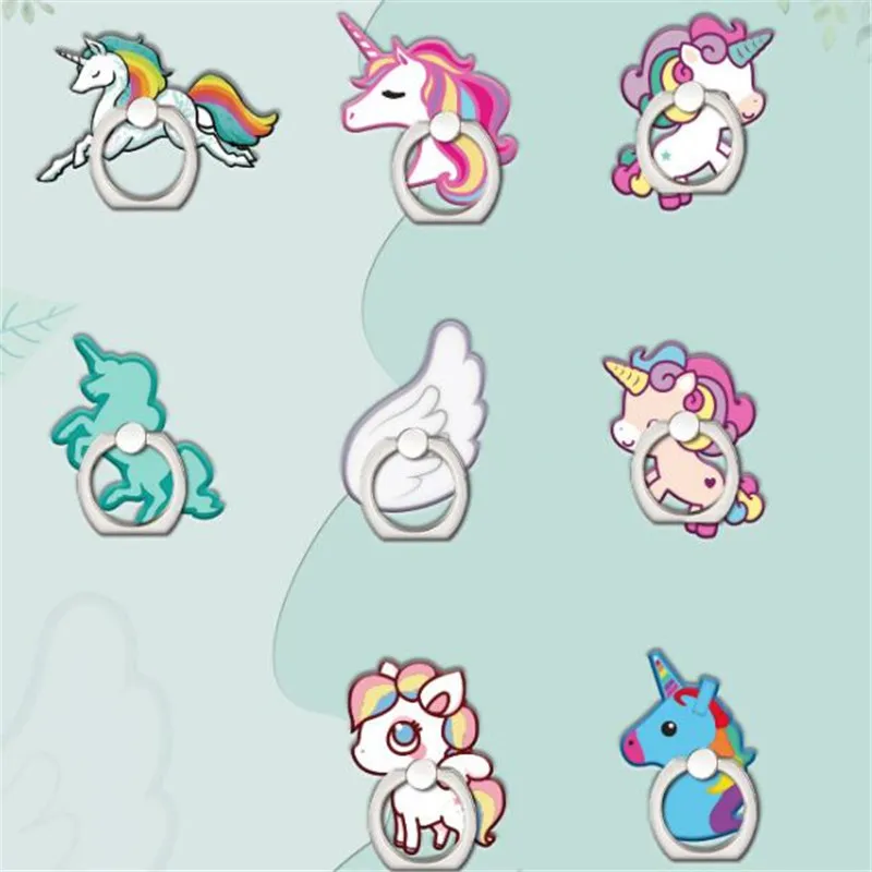 Подставка для мобильного телефона Pegasus Unicorn Metal Finger Ring Stand Support для iPhone 12 All on.