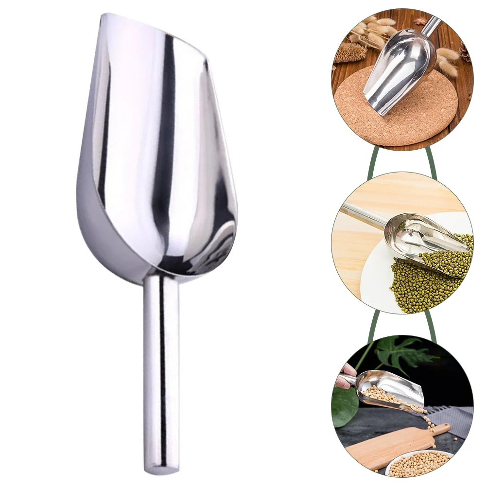 

Stainless Steel Ice Scoop Feed Scoop Ice Cube Scoop Ice Scooper for Ice Maker