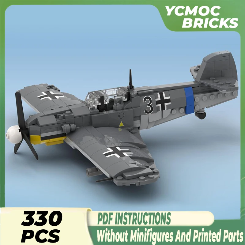 

Technical Moc Bricks Military Model WW2 Bf109 G-6 Fighter Modular Building Blocks Gifts Toys For Children DIY Sets Assembling