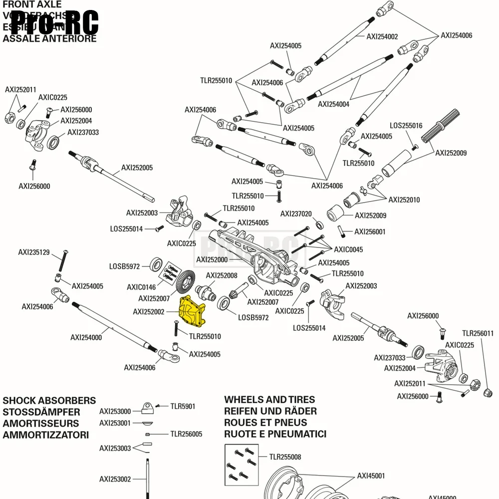 ЧПУ латунный 106g покрытие AR90 Diff крышка ось корпус набор подходит для 1/6 осевой SCX6