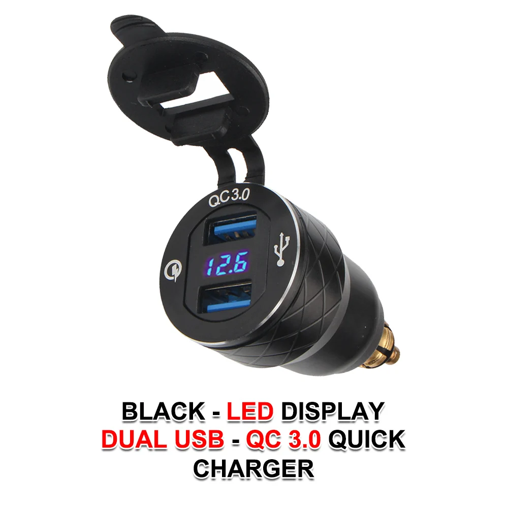 

Quick 3,0 R1200RT USB TypeC Порт Разъем Адаптер питания Светодиодный для BMW R1200GS Зарядное устройство Для R1250GS ADV F850GS F750GS F900XR/R F800GS