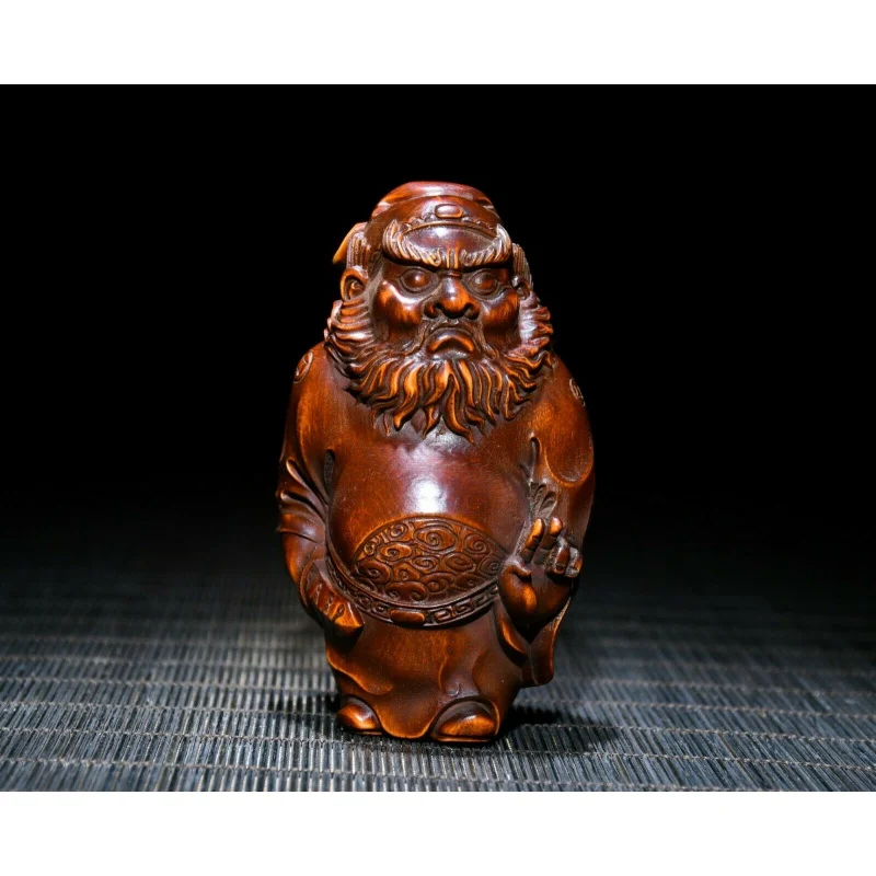 

Китайская изысканная и натуральная статуя Чжун Куй из бокса ручной работы