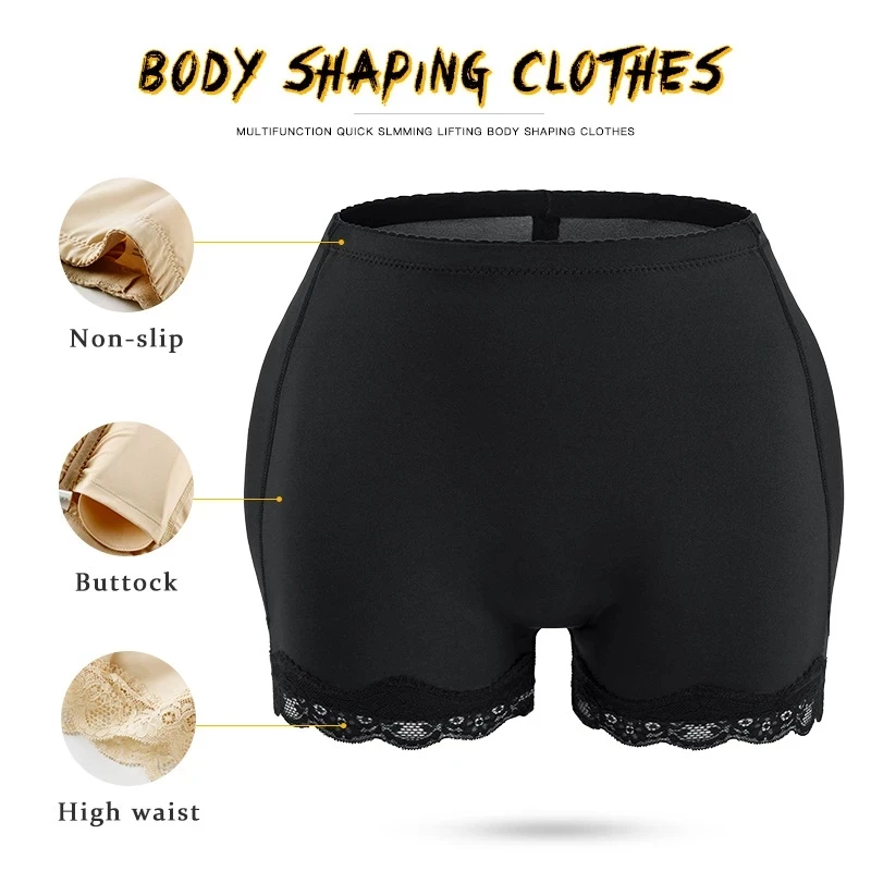 Fake Ass Shapewear Butt Lifter Hip Pads Booties Enhancer Unisex Pant Shaper Women Waist Tummy Control Panties Men Underwear