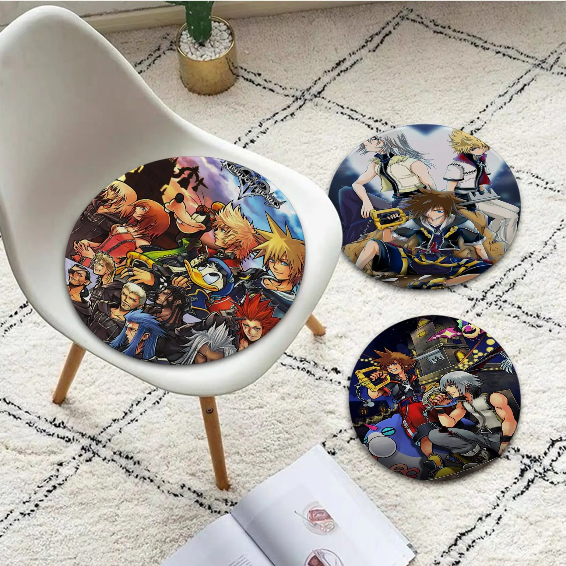 

Disney Kingdom Hearts Creative Meditation Cushion Stool Pad Dining Chair Tatami Seat Cushion Anti-Slip Sofa Cushion