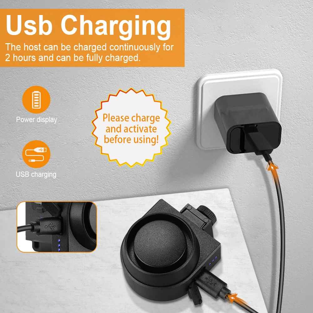 Сигнализация вибрационная Беспроводная для мотоцикла с USB-зарядкой и защитой от