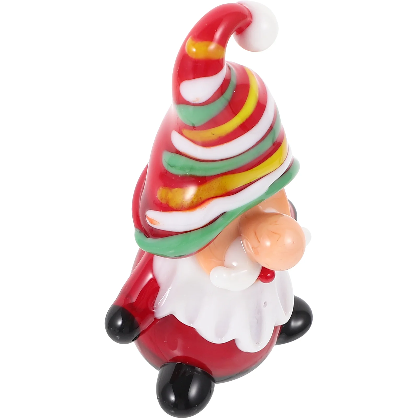 

Santa Claus Decoration Holiday Ornaments Adorable Statue Decorations Christmas Home Figurine Festival Supply Glass Xmas Party