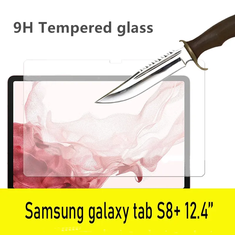 

9H Tablet Tempered Glass Screen Protector for Samsung Galaxy Tab S8 Plus SM-X800 SM-X806 12.4'' Explosion-Proof Protective Film