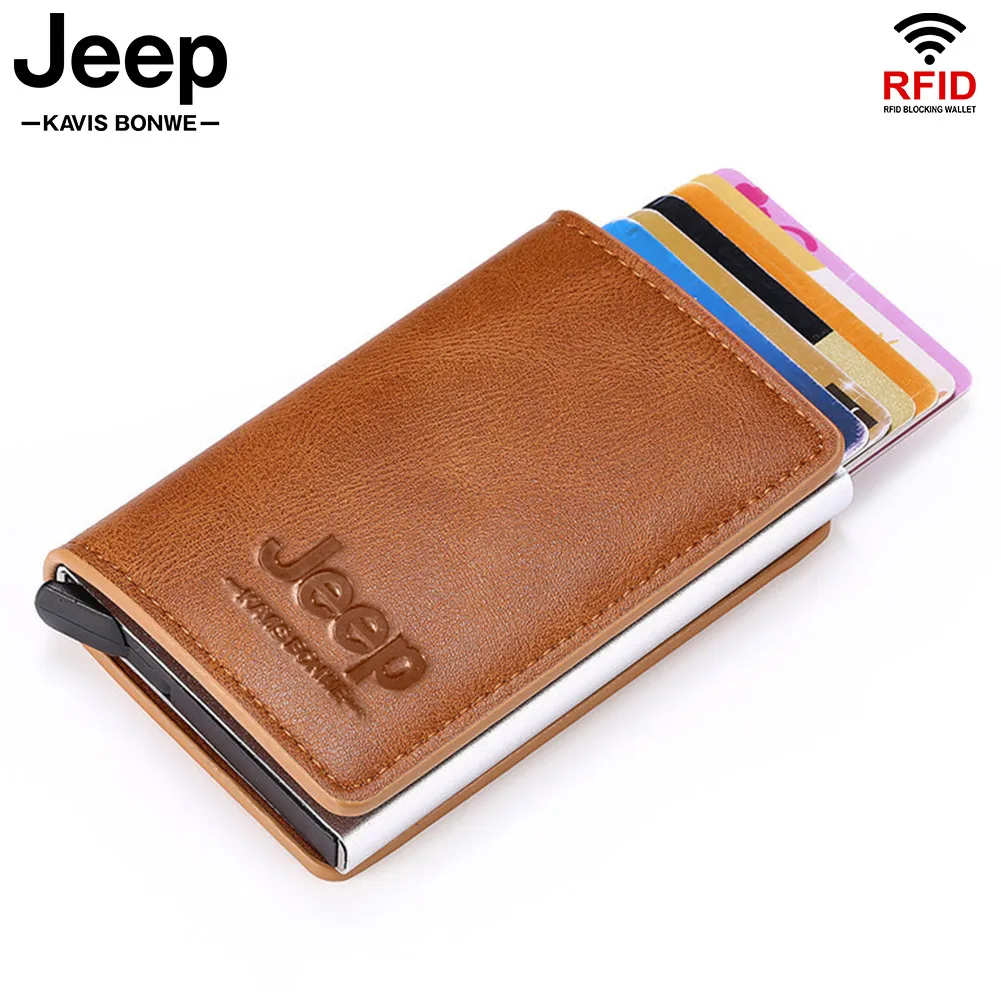 

Rfid Protection Card Holder Men Wallets Money Bag Male Vintage Short Purse 2022 Small Leather Slim Wallets Mini Wallets Thin Box