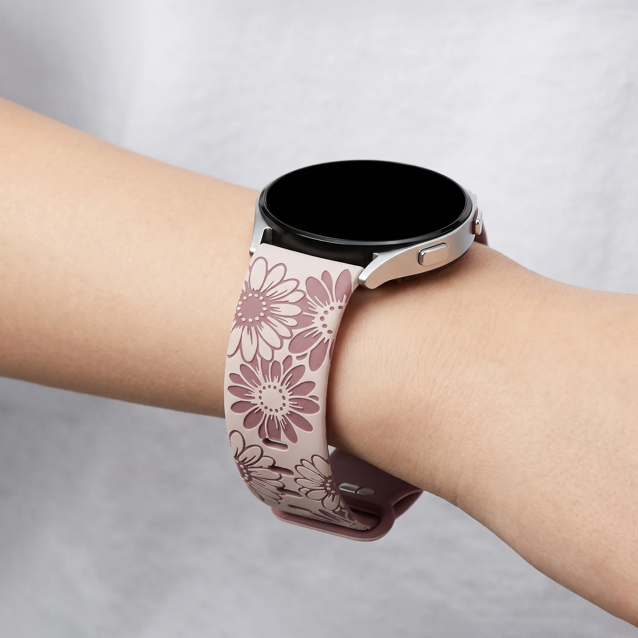 Ремешок 20 мм для Samsung Galaxy Watch 7546 4044 мм, силиконовый браслет с гравировкой, ремешок для Galaxy Watch FE 5 Pro 46 Classic (art.: 3920da7471cb4) - 3920da7471cb4