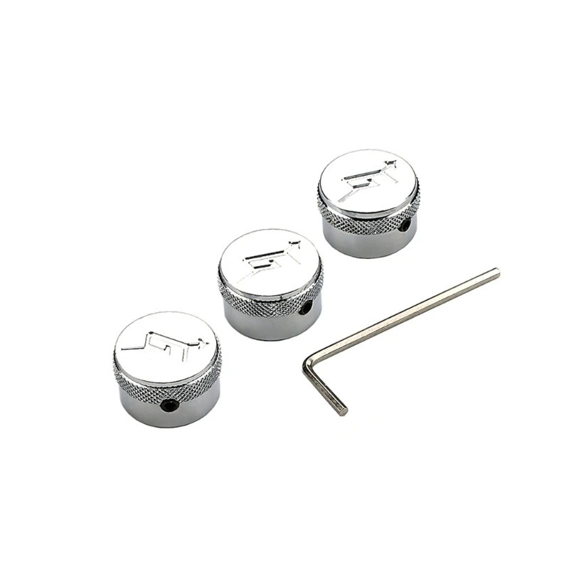 3 шт. нескользящие ручки управления гитарным потенциометром металлические