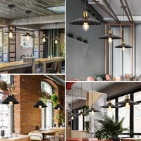 industrial style restaurant chandelier loft bar cafe balcony personalized creative rural american retro iron chandelier