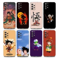 cute cartoon anime dragonball z clear phone case for samsung a01 a02 a02s a11 a12 a21 a31 a41 a32 a51 a71 a42 a52 a72 tpu case