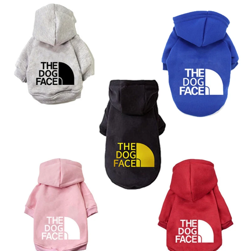 

New Fashion Dog Clothes Designer Pet Hoodies Autumn Winter For Medium Large Dogs The Dog Face Sweatshirt Costume Jacket Clothes