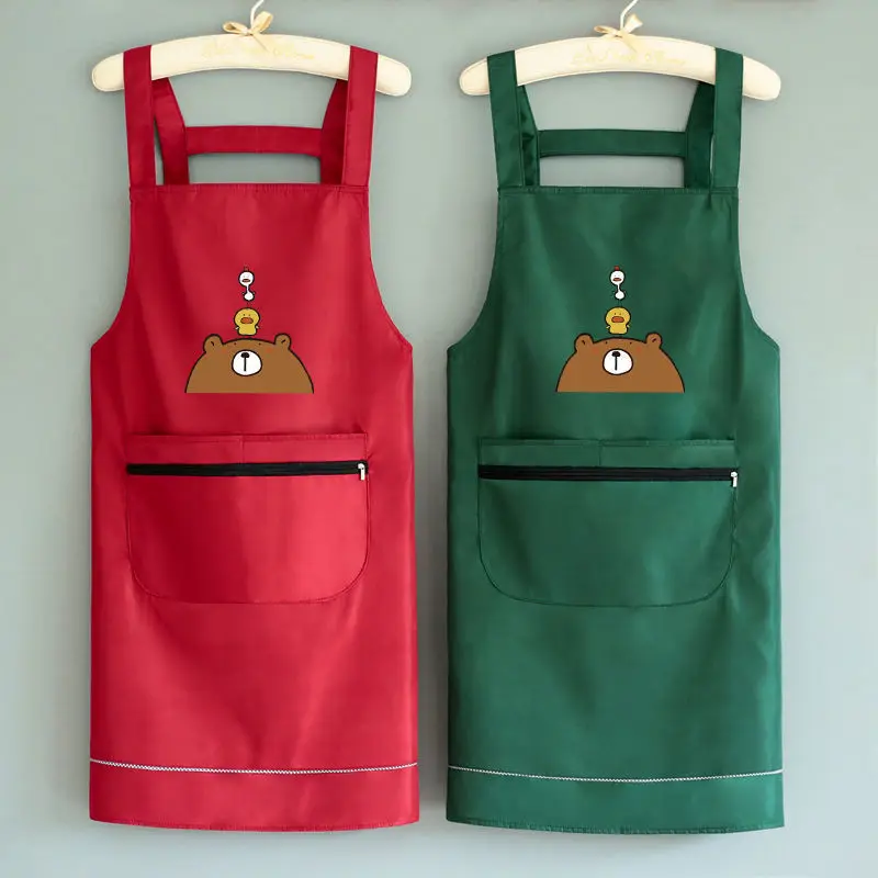 Kitchen baking barbecue picnic apron cooking vest smock waterproof oil-proof apron for work clothes new cooking