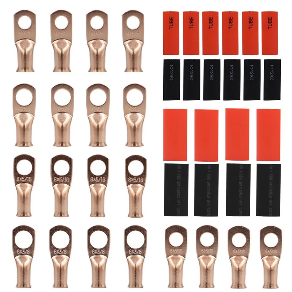 

Battery Cable Lug Crimping Tool Tightening Non-falling Manual Crimping Pliers With Terminals Heat Shrinkable Tube For Car Boat