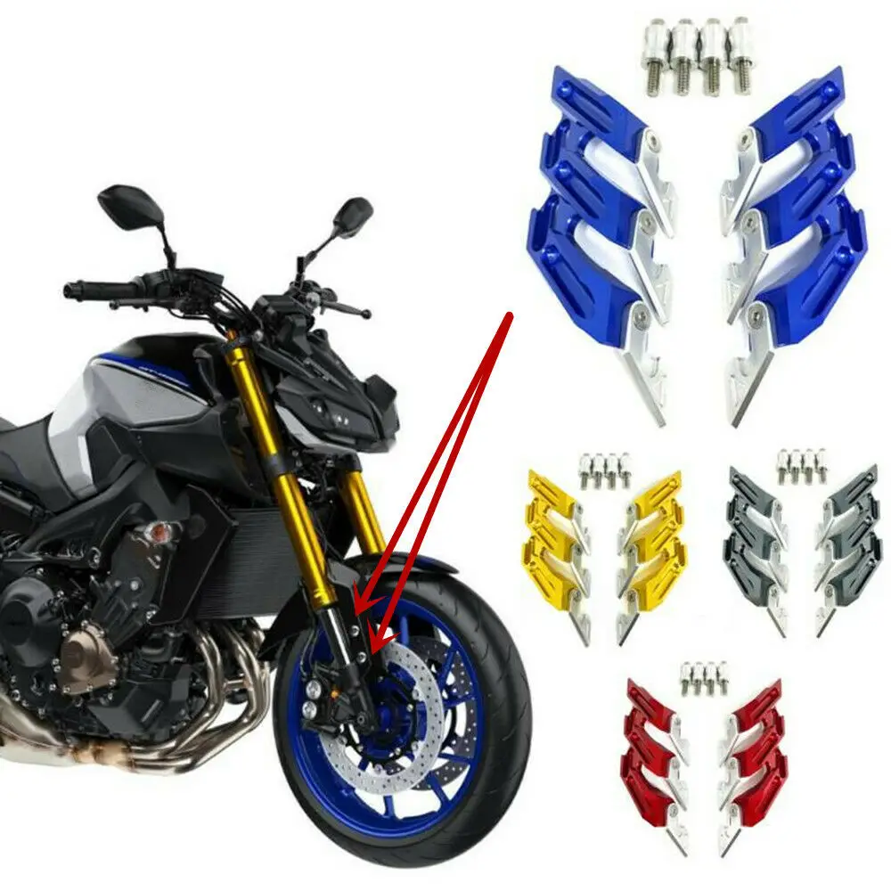 

CNC Front Fork Fender Side Mudguard Sliders For YAMAHA MT-09 FZ09 2014-2020