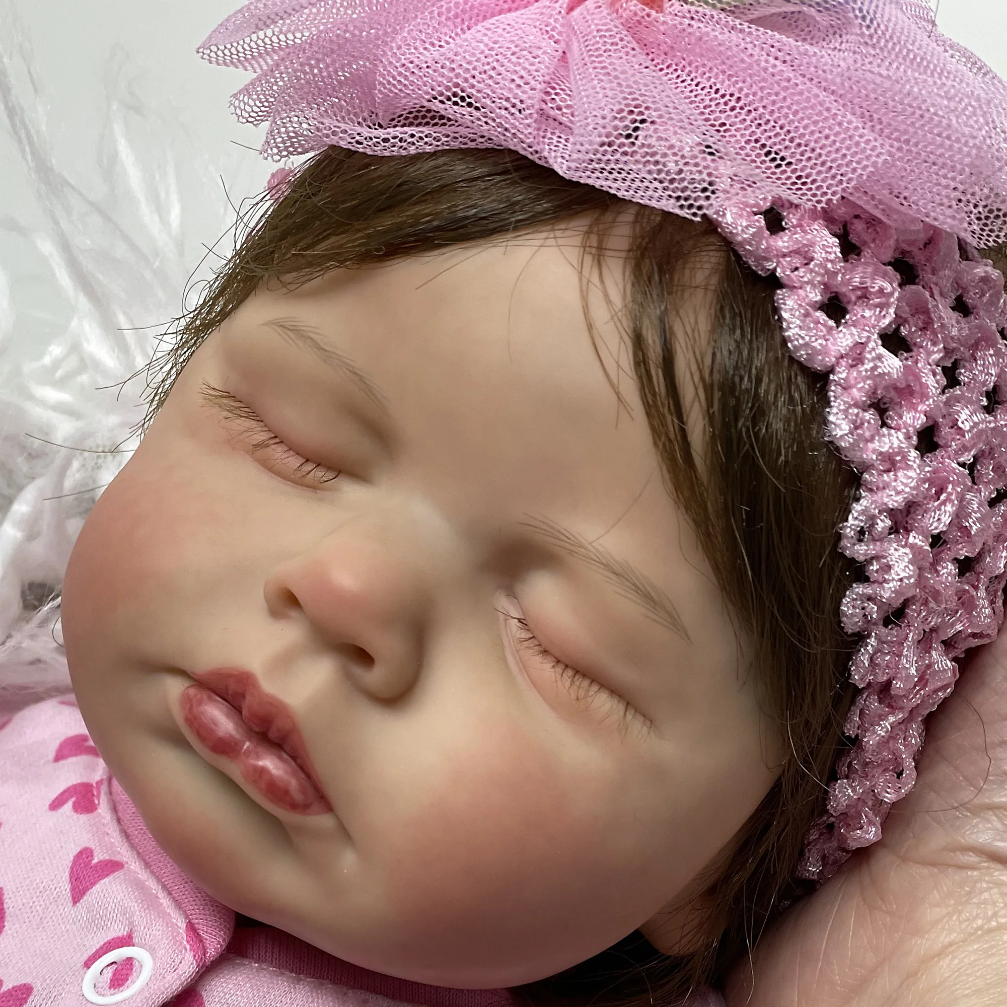 

20" Reborn Baby Doll Girl Newborn Sleeping Loulou For Children Gifts Boneca Renascida Brinquedo Bebe Para Crianças Menina