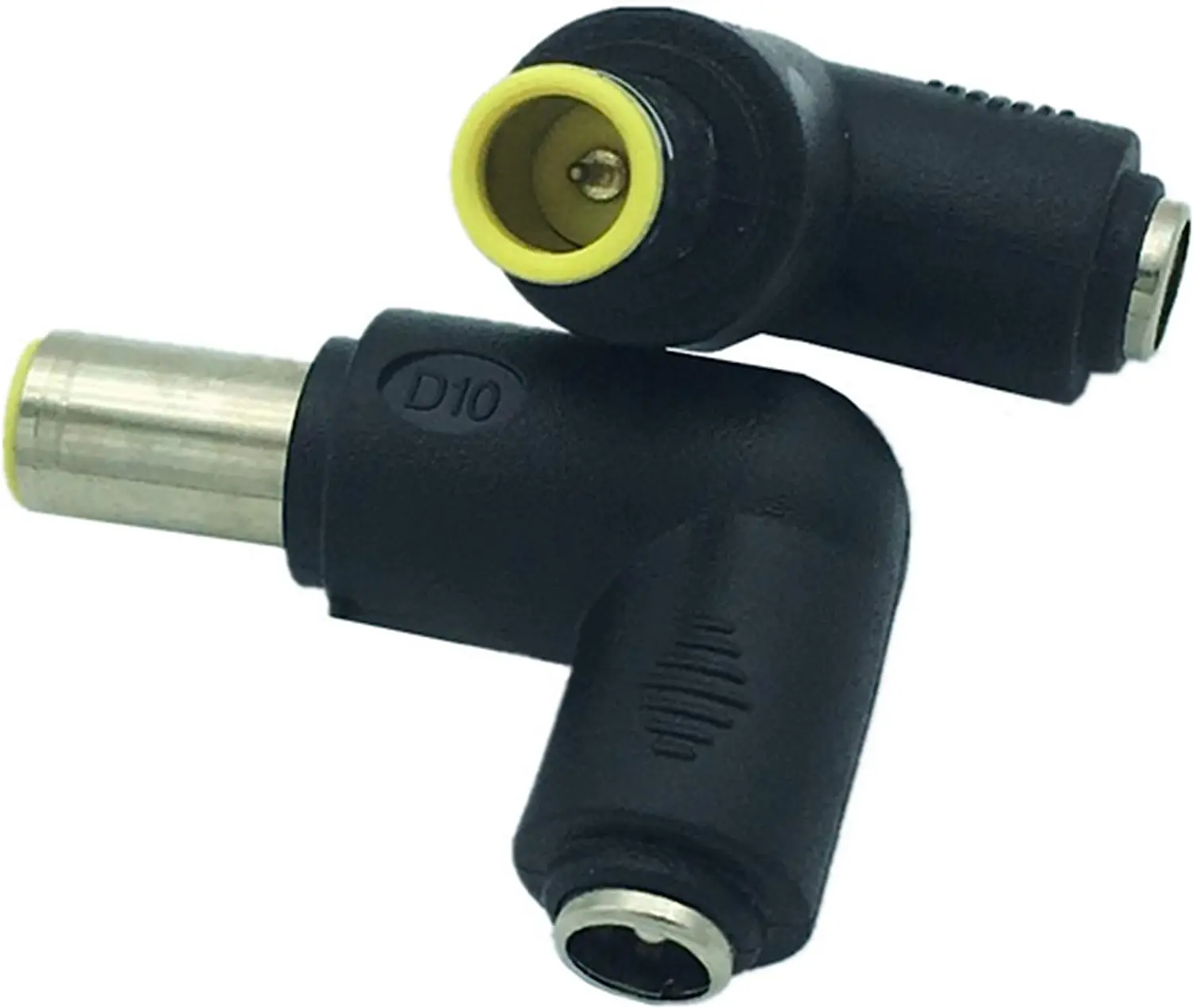 

2 упаковки 7,9x5,5 мм штекер 90 градусов к DC5, 5 х2, 1 мм гнездовой адаптер 5 вольт DC Цилиндрический разъем для зарядного кабеля