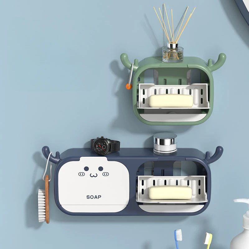 Настенный Держатель Для Мыла Милый Ящик Хранения В Форме Оленя Экологически