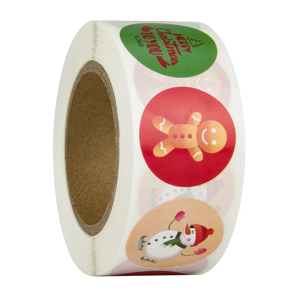 

1 Rolls Christmas Stickers Labels Roll Christmas Gift Stickers Xmas Sealing Stickers Holiday Present Label for Festival