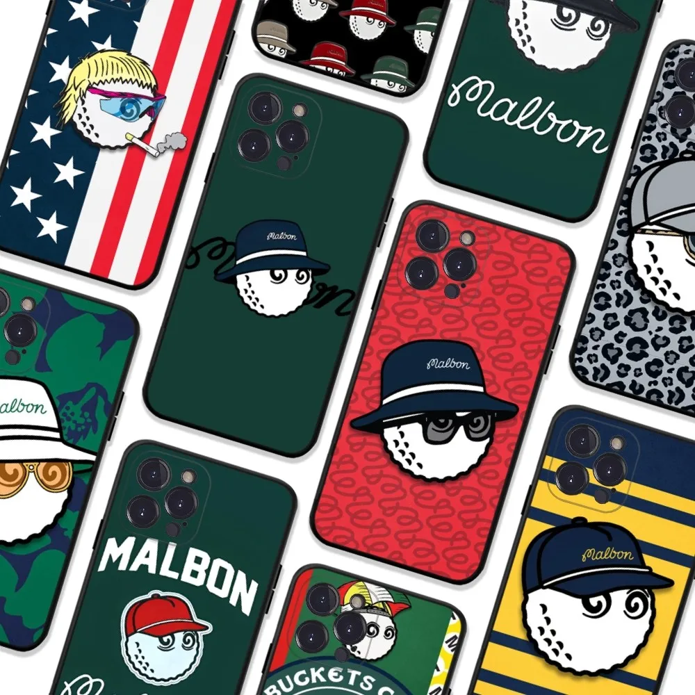 

Malbon Phone Case For iPhone 6 7 8 Plus 11 12 13 14 Pro SE 2020 MAX Mini X XS XR Back Funda Cover