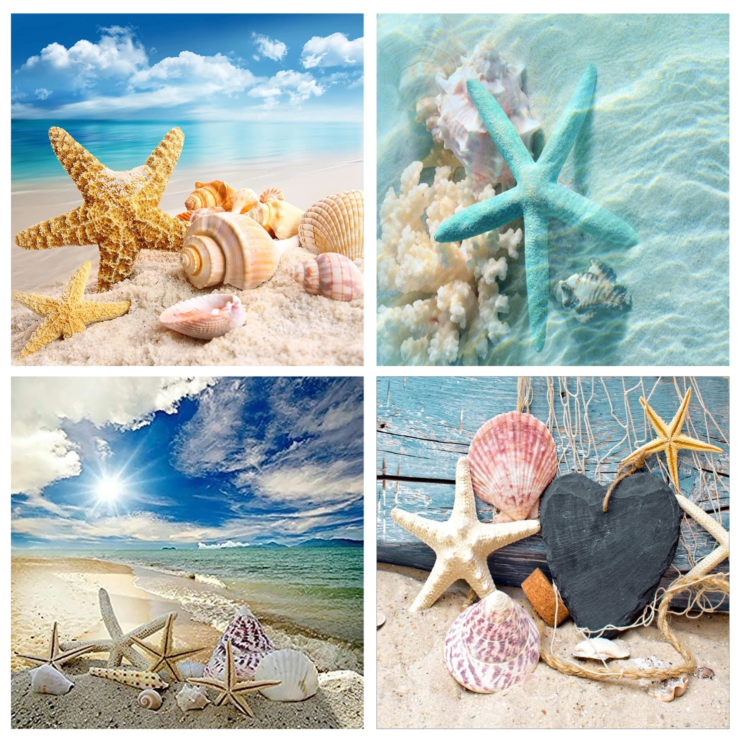 

5D Diamond Painting Seashells Full Square Round Diamond Art for Adults and Kids Embroidery Diamond Mosaic Home Decor