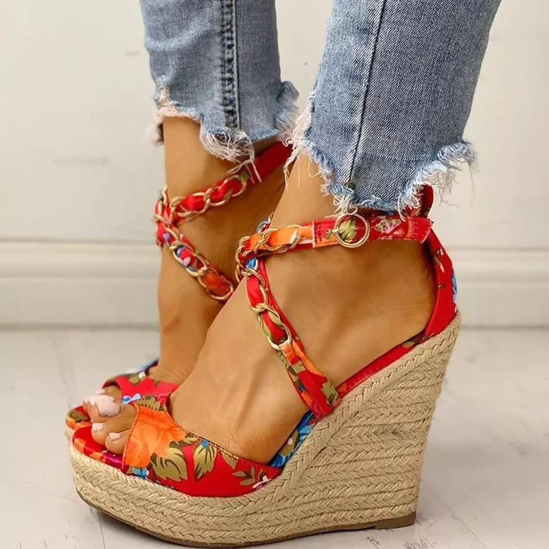 

Casual Platform Sandals Woman Shoes Platform Sandals Women Plus Size Shoes Sandal Cork Elastic Strap Sandals Zapatos De Mujer