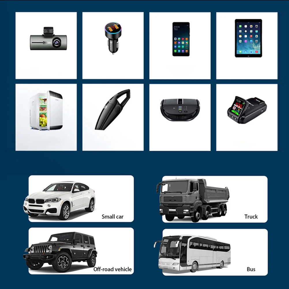 

Автомобильное зарядное устройство с USB-зарядкой, автомобильные аксессуары, автомобильный преобразователь, Расширенный преобразователь за...