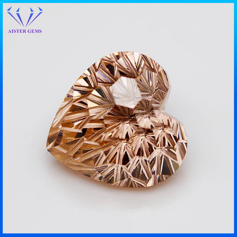 Новые драгоценные камни с кубическим цирконием Morgante 6x6 мм в форме сердца для