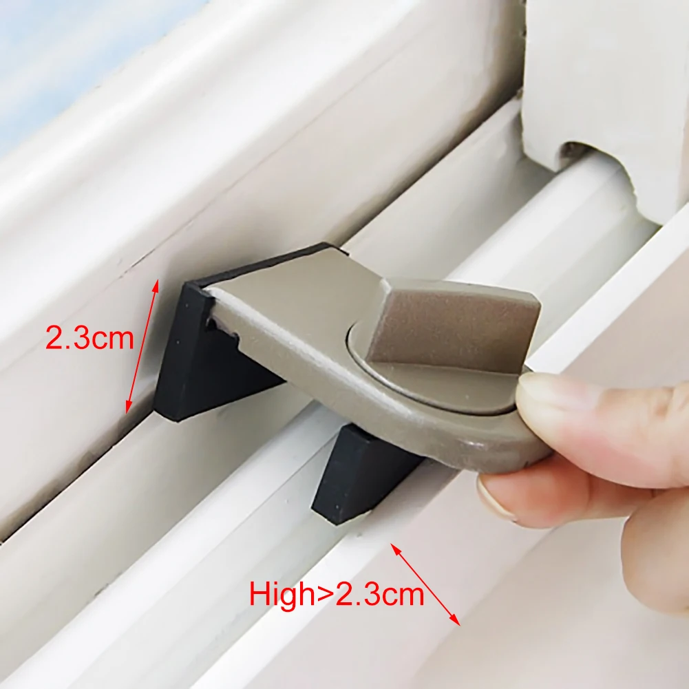 Adjustable Sliding Children Safety Lock Doors Windows Restrictor Window Security Key Lock Child Anti-theft Door Stopper