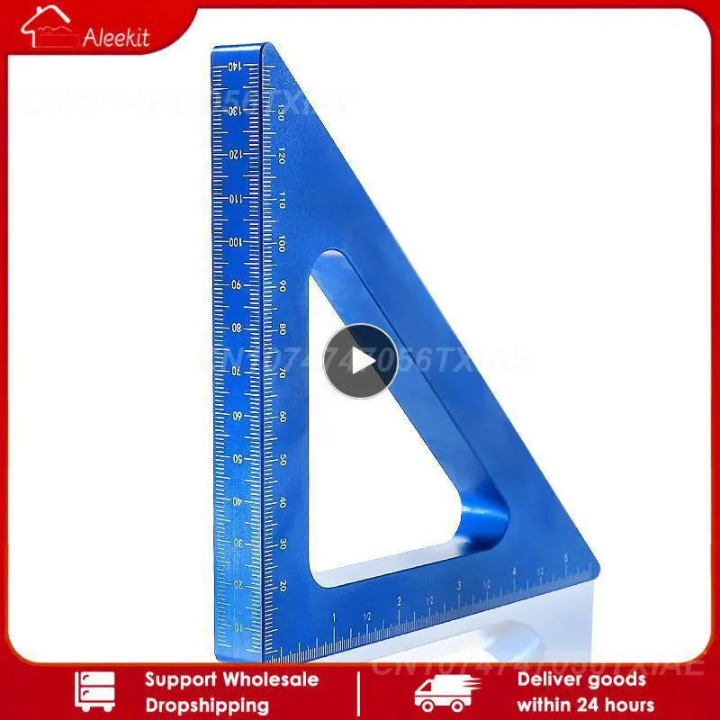 

Woodworking Triangle Ruler Aluminum Alloy 45 90 Degree Measuring Gauging Tool DIY Woodworking Measuring Tools