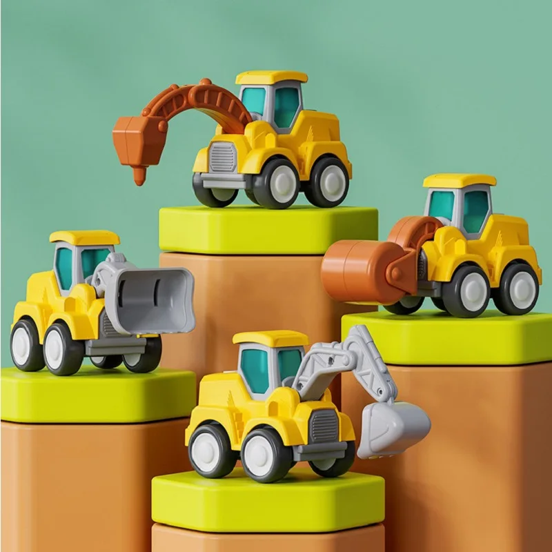 

4 стиля, Инженерная техника, Строительная техника, грузовик, экскаватор, мини-автомобили для детей, подарки для мальчиков