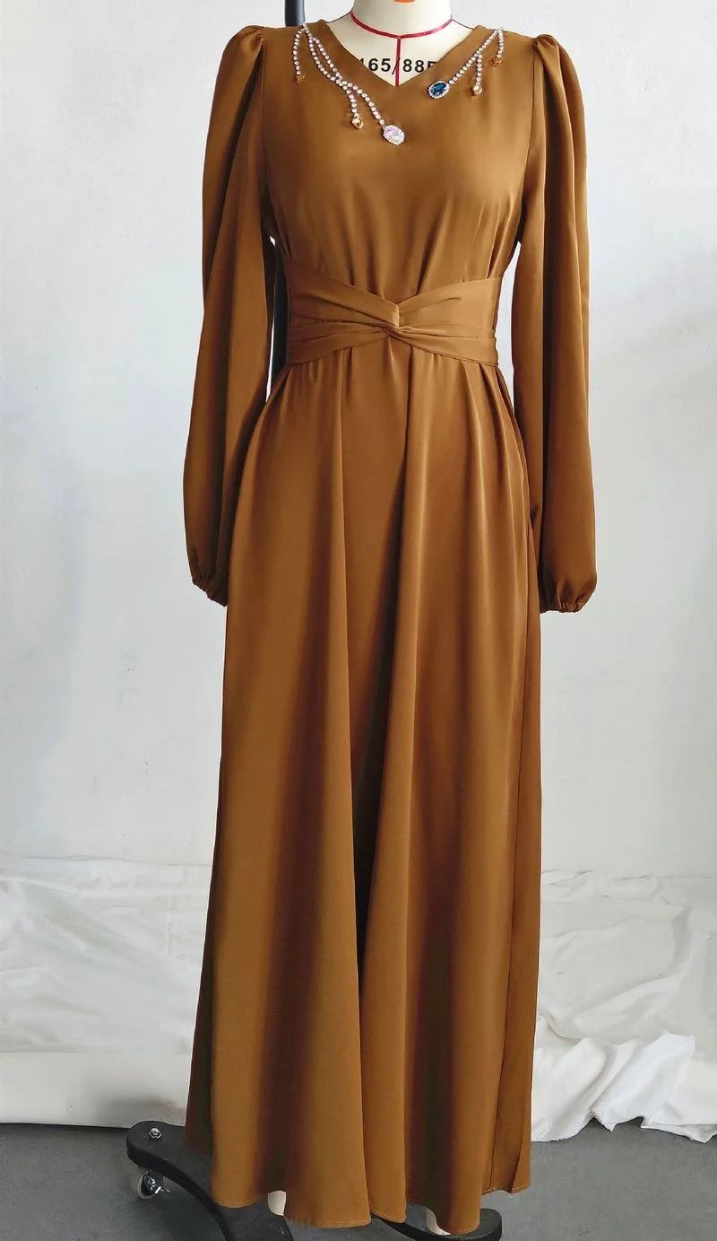 Ramadan Abaya Dubai Arabic Turkey Islam Muslim Long Hijab Dress For Women Kaftan Vestidos Robe Longue Femme Musulmane De Soiree