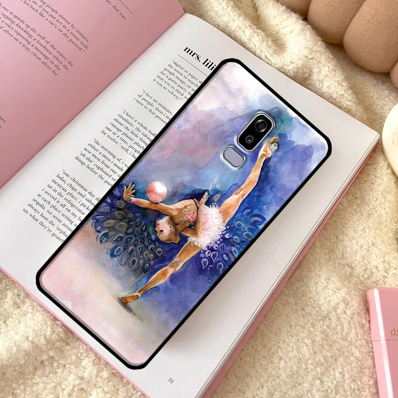 Гимнастический масляный рисунок чехол для телефона Samsung Galaxy J6 J4 Plus A6 A7 A8 A9 J8 2018 A3 A5