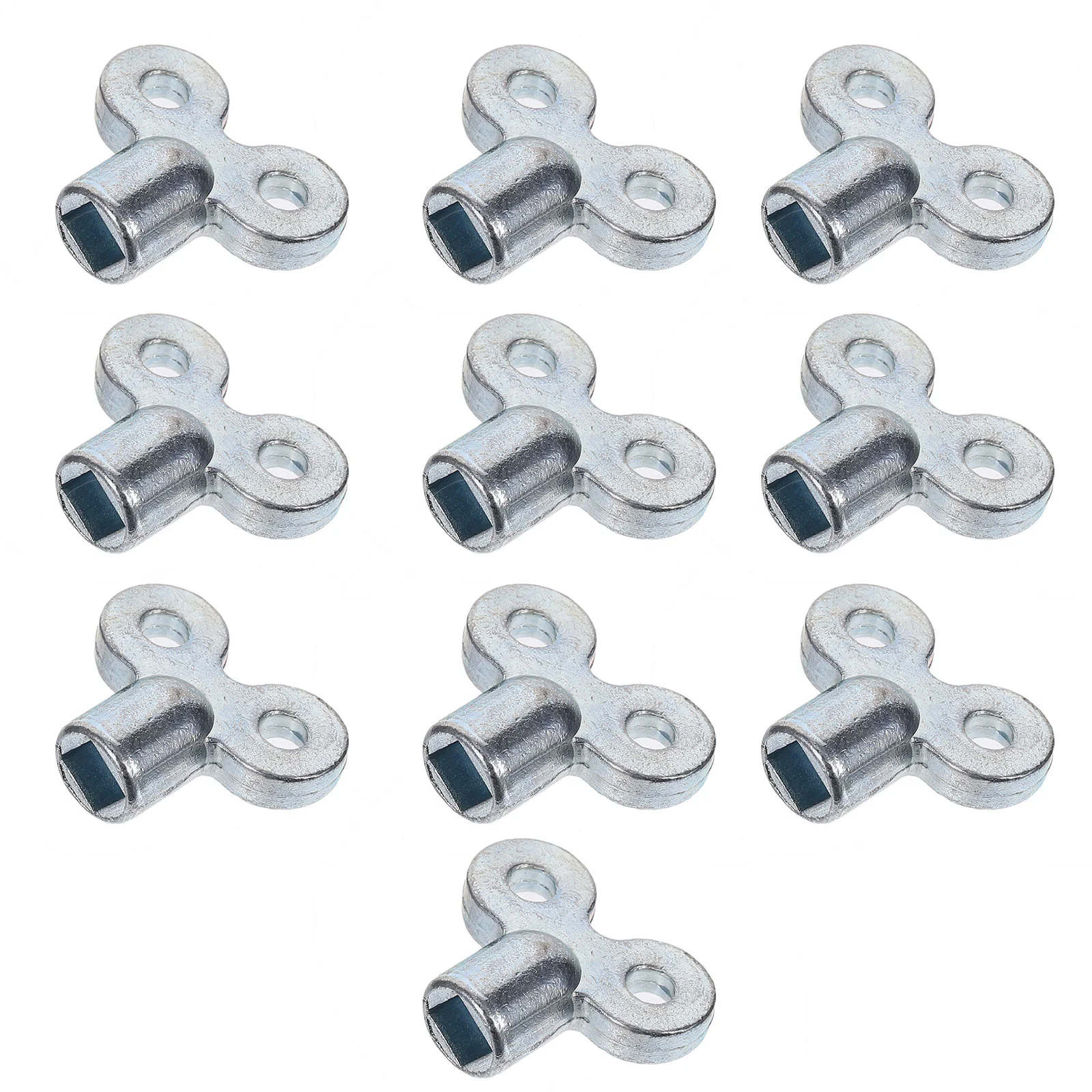 

10 PCS Exhaust Valve Key Wrench Square Socket Radiator Release Handy Zinc Alloy Material Plumbing New