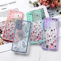 phone case for samsung s20 case flower painted funda samsung s20 fe cover for galaxy s20 plus capa s22 ultra s20fe shockproof