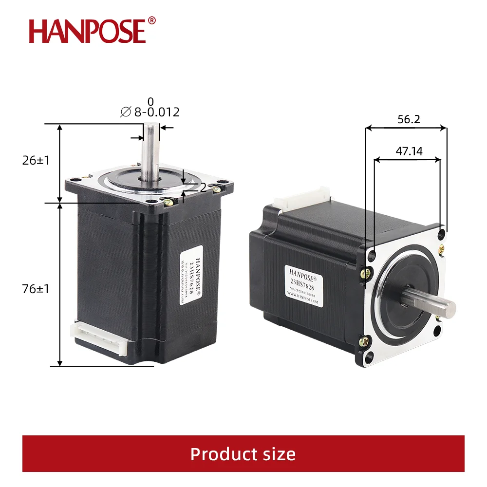 

HANPOSE шаговые двигатели 23HS4128 23HS5128 23HS5628 23HS7628