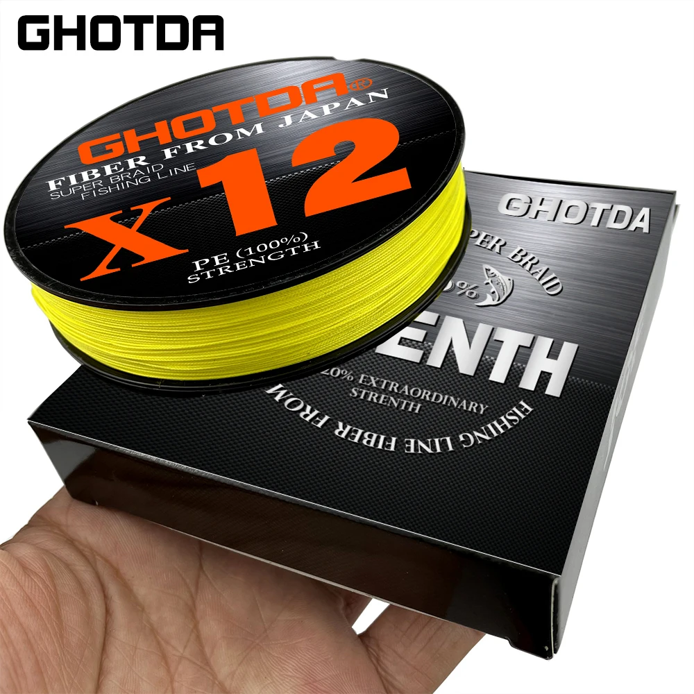 

GHOTDA X12 X9 Braid Fishing Line 100M 0.6#-8.0# Smooth PE Multifilament 12 Strands 9 Strands Carp Fishing Accessories