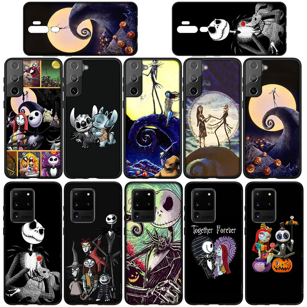 Skellington Jack The Nightmare Before Christmas for Samsung Galaxy Note 20 Ultra 10 S10 Lite S9 Plus A71 A70 A02S A6 Phone Case