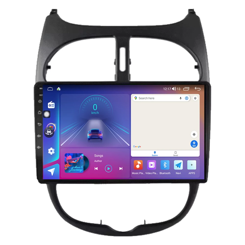 Фото Видео для Peugeot 206 1998 1999 2000-2012 Android 15 GPS-навигация Автомобильный радиоприемник Carplay Автомобильный монитор Дисплей без экрана 2din BT 2k №4