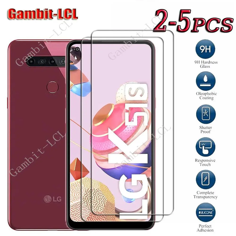 Оригинальное закаленное стекло 9H HD для LG K51S 6,55 дюйма LGK51S LMK510EMW, LM-K510EMW, LM-K510, защита экрана, защитная пленка