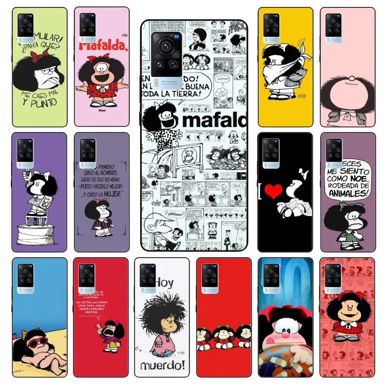 

Mafalda Phone Case for VIVO V21E V21 V23 V23E V2109 Y53S Y33S Y55 Y76 Y31 Y21 Y72 Y01 Y21S Y11S