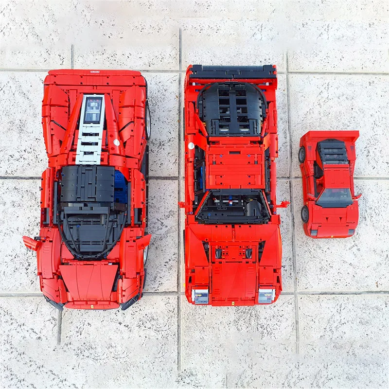Технические креативные супер спортивные автомобили феррарид F40 MOC 42143 Daytona SP3