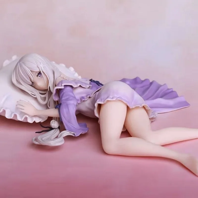 Фигурка аниме Re:ZERO-start Life in other World позиция для сна экшн-фигурка Эмилии фигурка рам