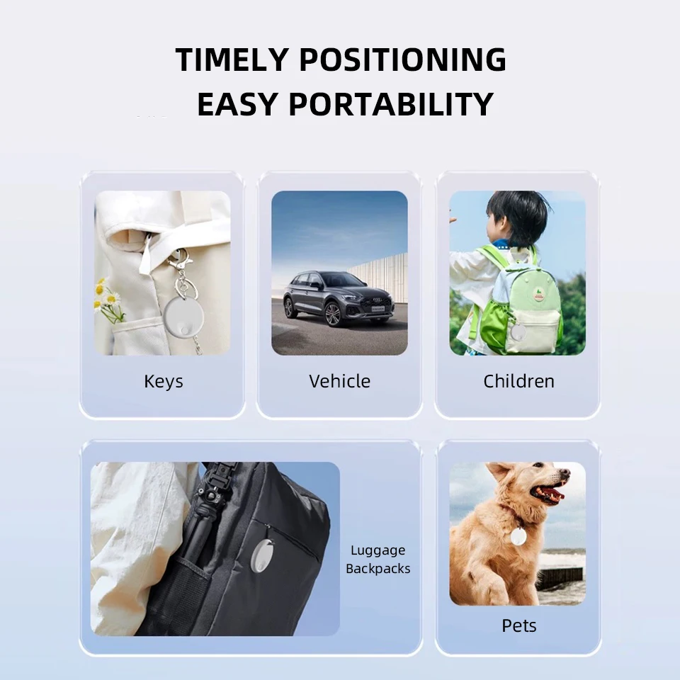 Фото CD Smart Tag Мини-трекер для iOS, локатор для поиска автомобиля, домашних животных, детей, пожилых людей, кошелька, багажа, с функцией отслеживания и сигнализацией против потери. №5