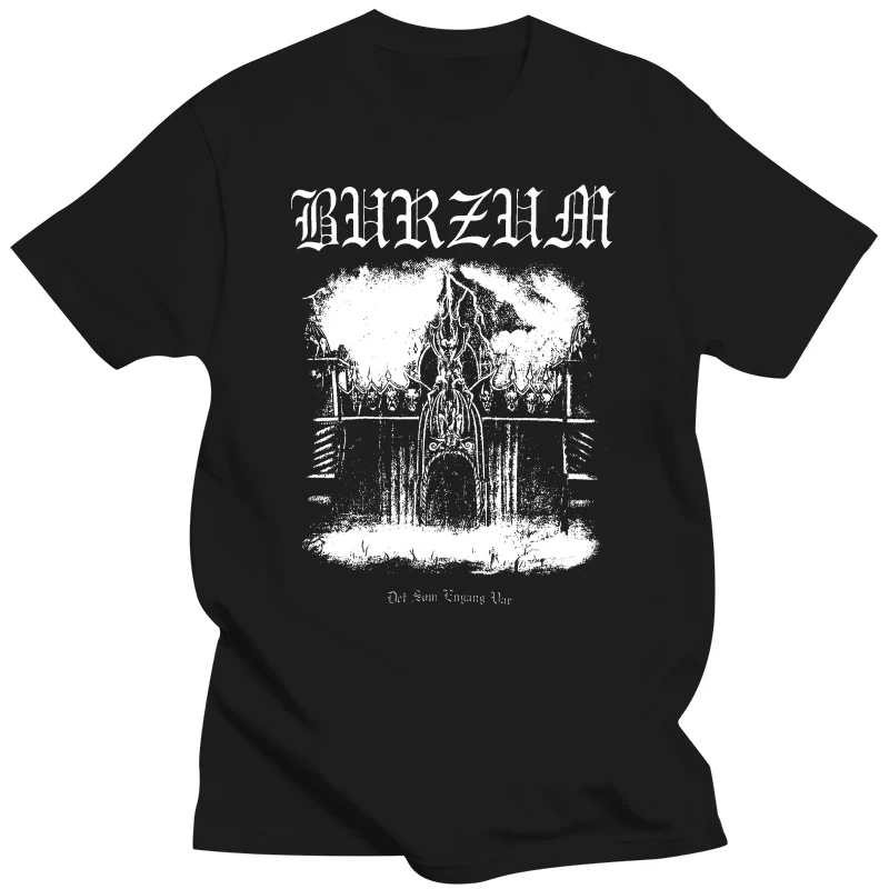 Burzum Men's Det Som Engang VAR T-Shirt Black T Shirt O-Neck Fashion Casual High Quality Print 2018 Top Tee